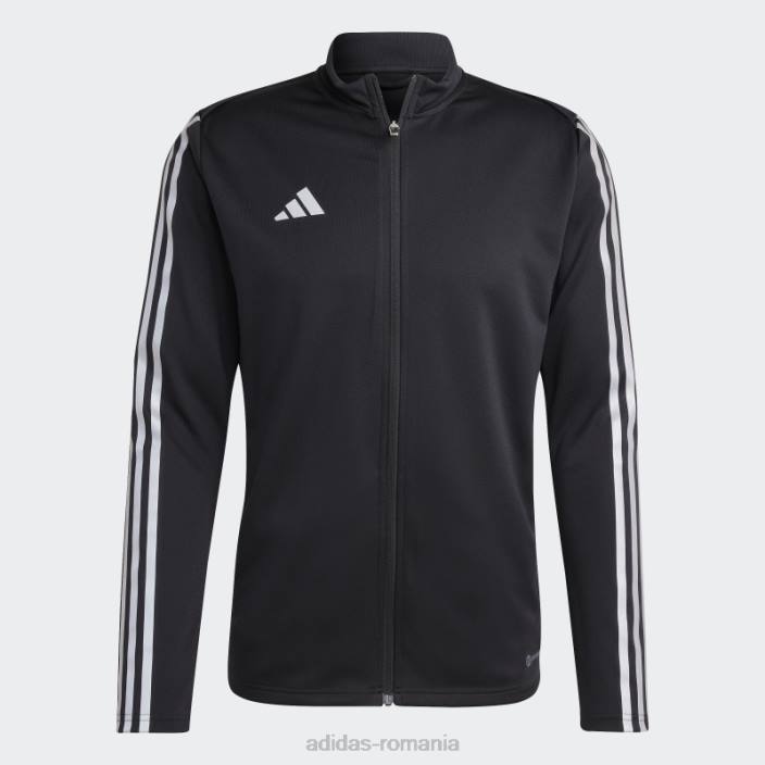 Adidas jacheta de antrenament tiro reflectorizanta neagra adidas bărbați negru argintiu 2JBN6198