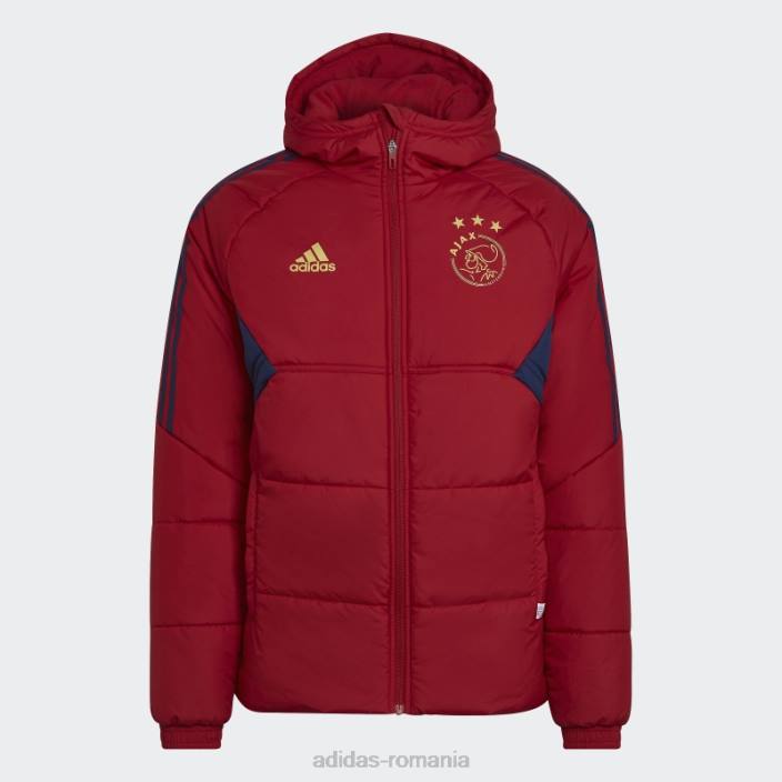 Adidas jacheta de iarna ajax amsterdam condivo 22 victory red bărbați roșu victorie 2JBN13802