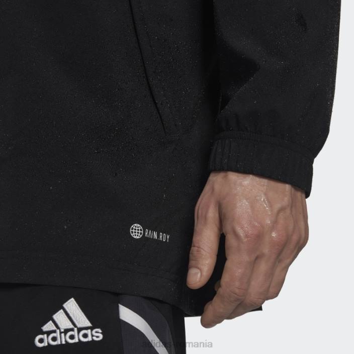 Adidas jacheta de ploaie manchester united condivo 22 neagra bărbați negru 2JBN14173