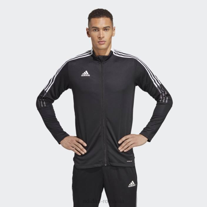 Adidas jacheta tiro 21 neagra bărbați negru 2JBN4879