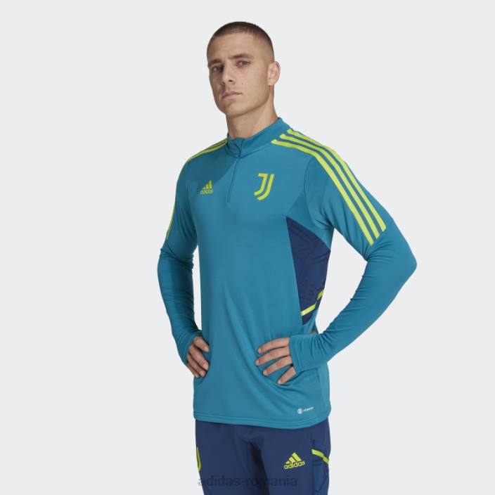 Adidas juventus condivo 22 training top teal bărbați teal 2JBN14240