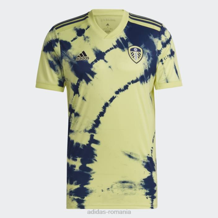 Adidas leeds united fc 22/23 tricou deplasare galben bărbați galben/albastru închis 2JBN14155