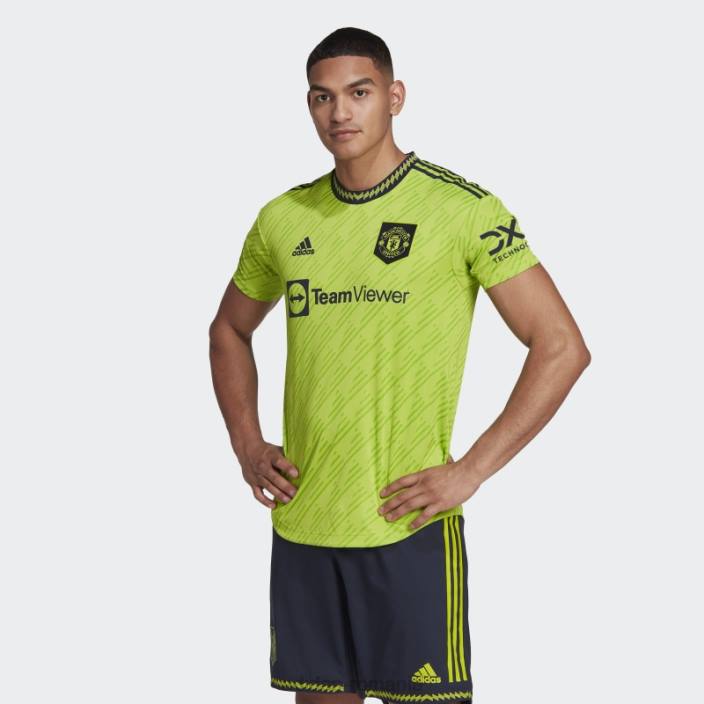 Adidas manchester united 22/23 al treilea tricou autentic slime bărbați slime 2JBN13405