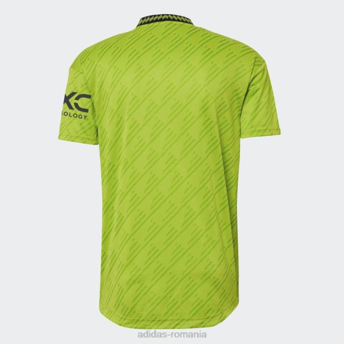 Adidas manchester united 22/23 al treilea tricou autentic slime bărbați slime 2JBN13405