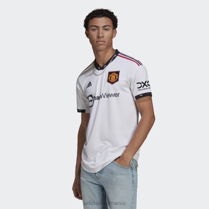 Adidas manchester united 22/23 deplasare tricou autentic alb adidas bărbați alb 2JBN13266