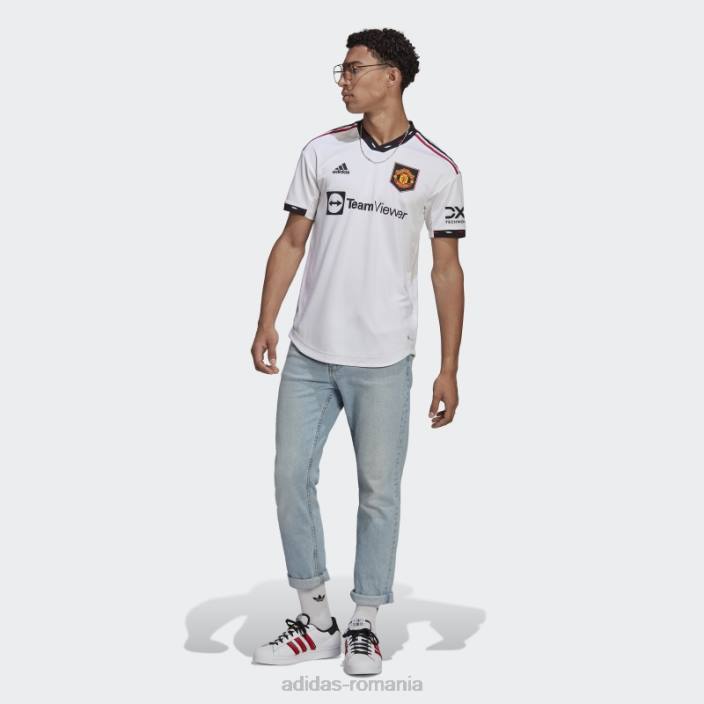 Adidas manchester united 22/23 deplasare tricou autentic alb adidas bărbați alb 2JBN13266