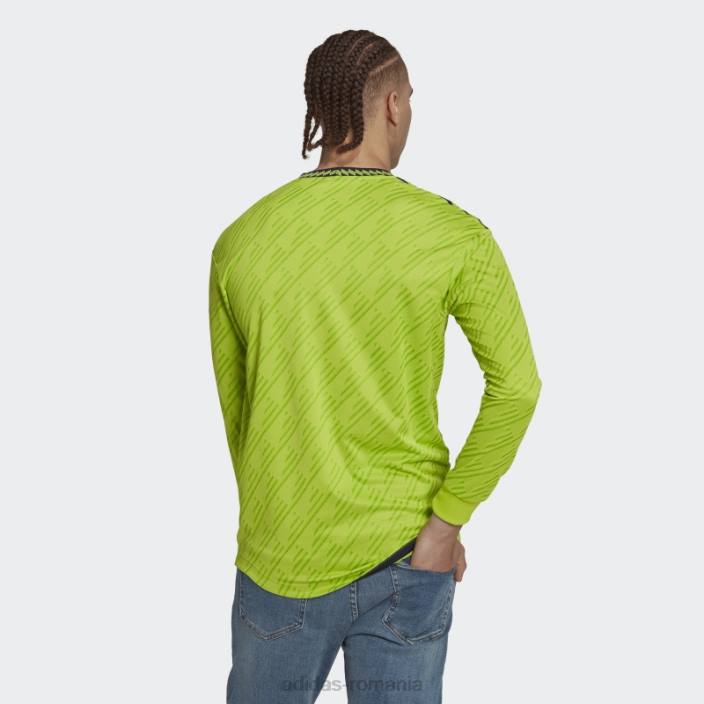 Adidas manchester united 22/23 mânecă lungă treilea tricou autentic slime bărbați slime 2JBN13712