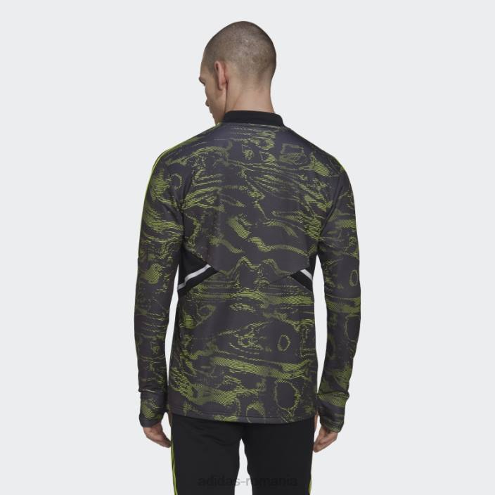 Adidas manchester united condivo 22 antrenament top slime bărbați slime/negru 2JBN13417