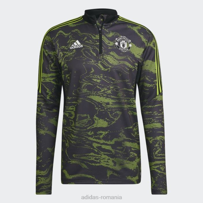 Adidas manchester united condivo 22 antrenament top slime bărbați slime/negru 2JBN13417