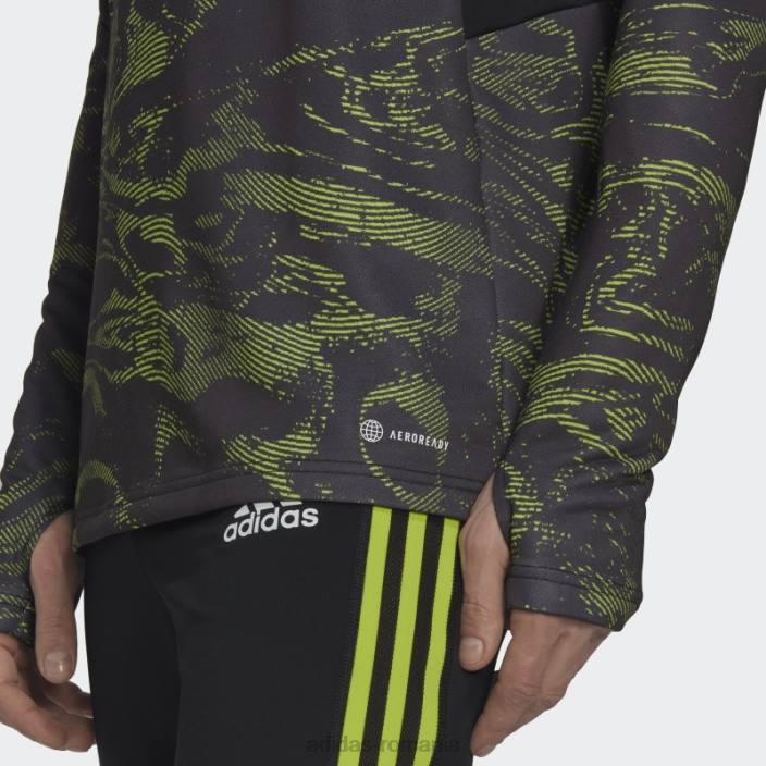 Adidas manchester united condivo 22 antrenament top slime bărbați slime/negru 2JBN13417