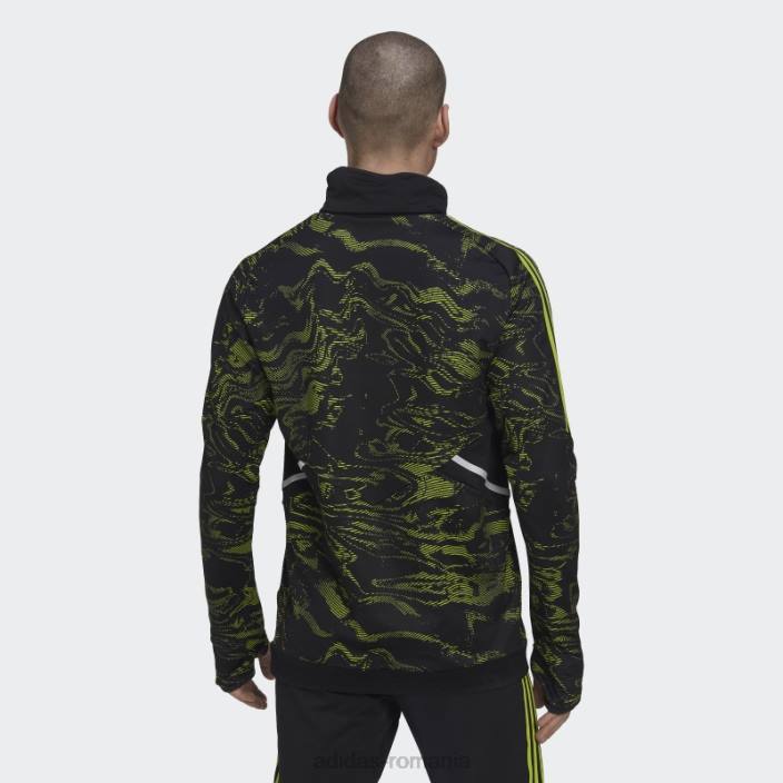 Adidas manchester united condivo 22 pro warm top slime adidas bărbați slime/negru 2JBN14178