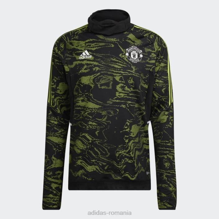 Adidas manchester united condivo 22 pro warm top slime adidas bărbați slime/negru 2JBN14178