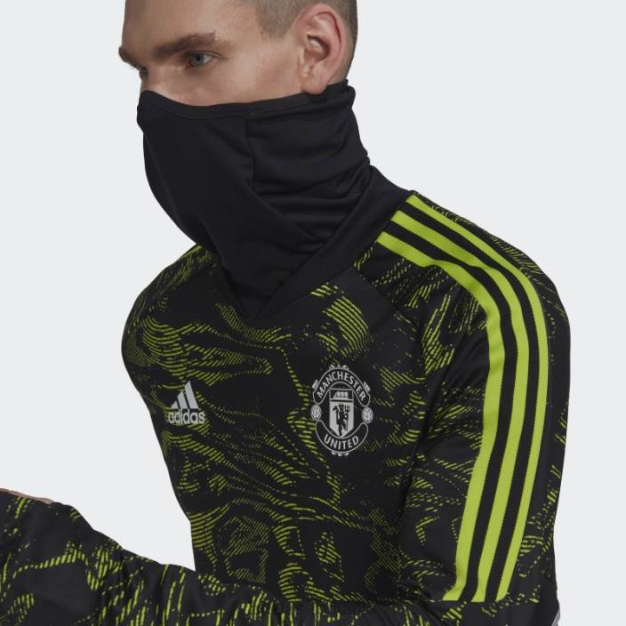 Adidas manchester united condivo 22 pro warm top slime adidas bărbați slime/negru 2JBN14178