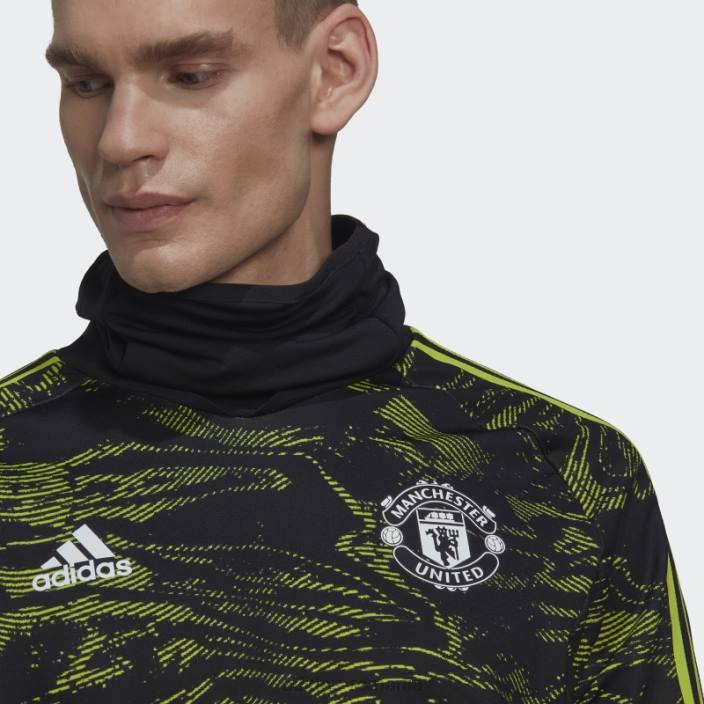 Adidas manchester united condivo 22 pro warm top slime adidas bărbați slime/negru 2JBN14178