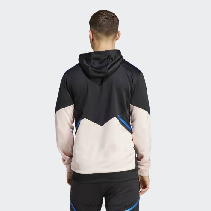 Adidas manchester united condivo 22 top cu glugă negru bărbați negru/roz glacial 2JBN13208