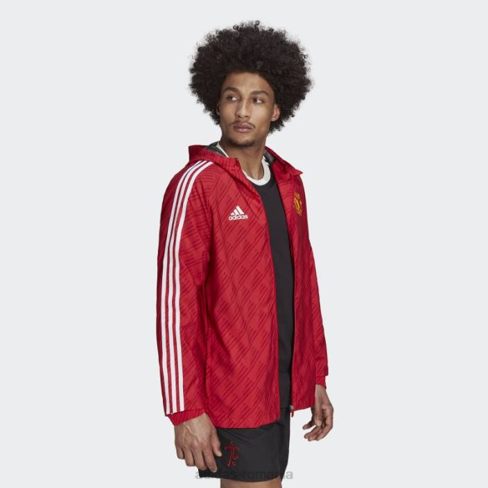 Adidas manchester united dna windbreaker adidas roșu real bărbați roșu adevărat 2JBN15210