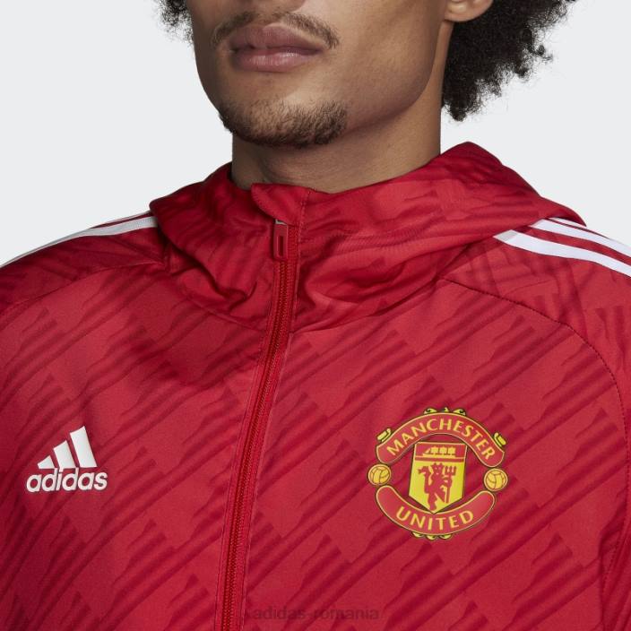 Adidas manchester united dna windbreaker adidas roșu real bărbați roșu adevărat 2JBN15210