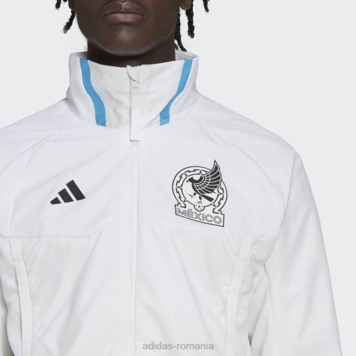 Adidas mexico game day himn jachetă albă adidas bărbați alb 2JBN7140