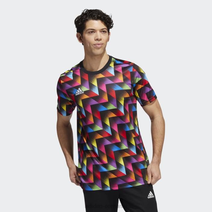Adidas mls lgbtq+ tricou pre-meci multicolor bărbați multicolor 2JBN13688