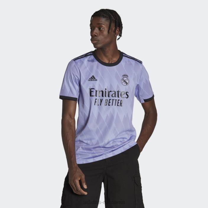 Adidas mov deschis real madrid 22/23 deplasare tricou moda bărbați violet deschis 2JBN1450