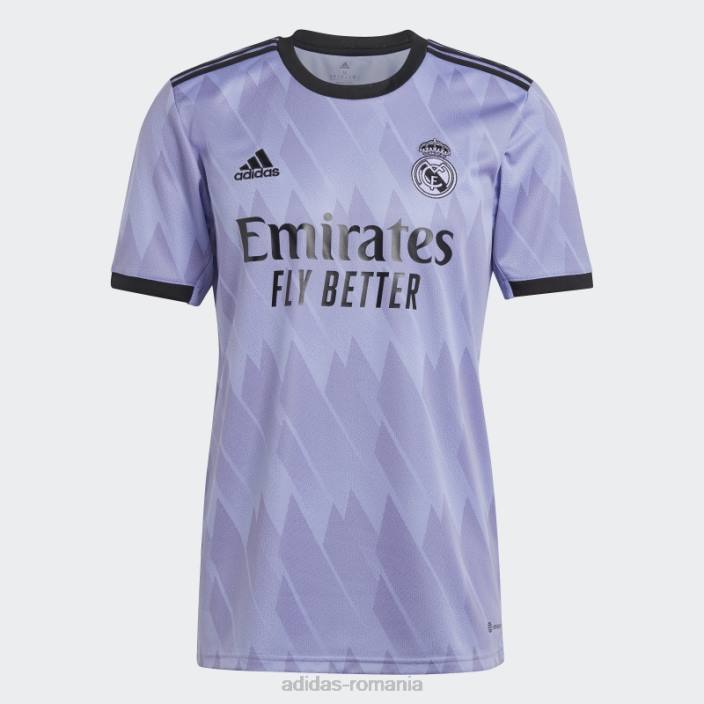 Adidas mov deschis real madrid 22/23 deplasare tricou moda bărbați violet deschis 2JBN1450