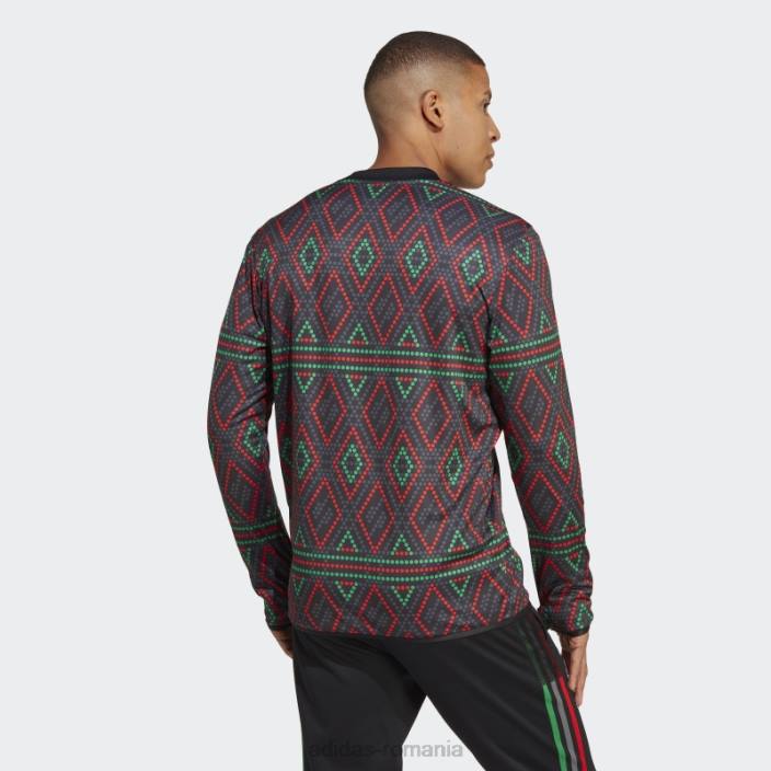 Adidas negru ajax amsterdam x Daily Paper pre-meci top cald adidas bărbați alb negru 2JBN14175