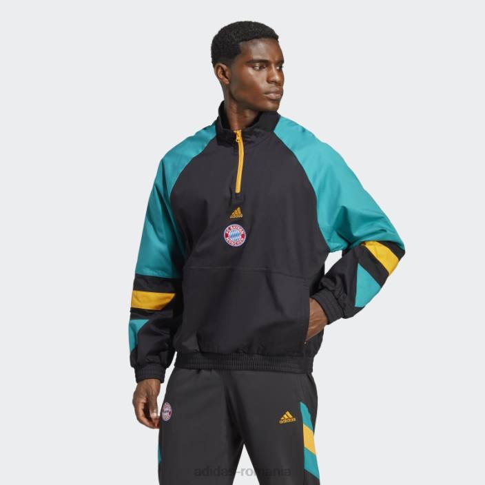 Adidas negru fc bayern pictograma top bărbați negru/verde egal 2JBN5890