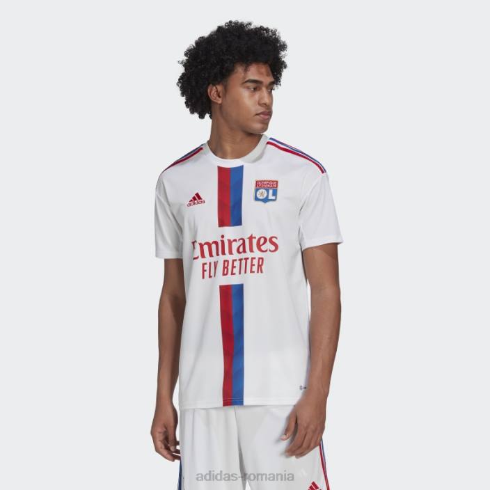 Adidas olympique lyonnais 22/23 tricou acasă alb adidas bărbați alb 2JBN13830