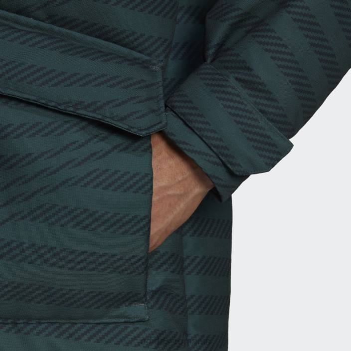 Adidas palton negru din puf real madrid bărbați negru/verde 2JBN14218