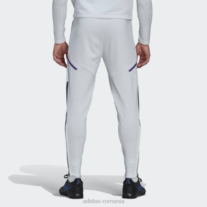 Adidas pantaloni de antrenament alb real madrid condivo 22 bărbați alb 2JBN14417