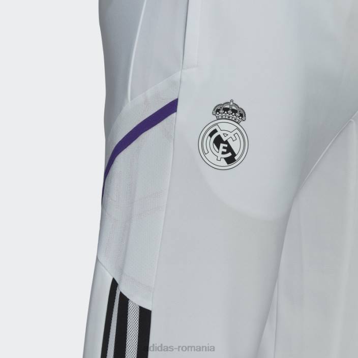 Adidas pantaloni de antrenament alb real madrid condivo 22 bărbați alb 2JBN14417