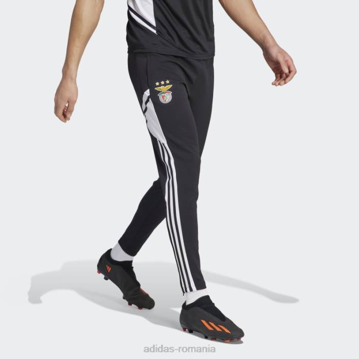Adidas pantaloni de antrenament benfica condivo negri eleganti bărbați negru 2JBN14114
