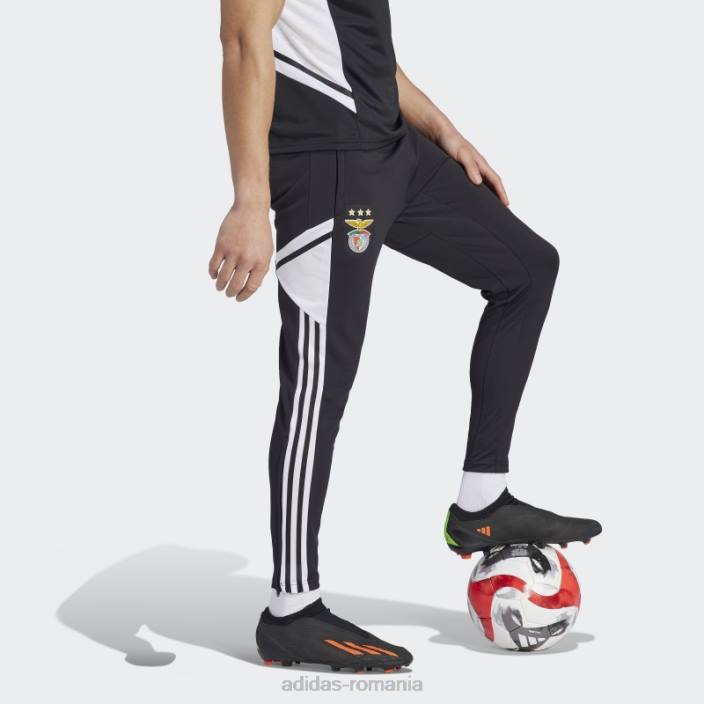 Adidas pantaloni de antrenament benfica condivo negri eleganti bărbați negru 2JBN14114