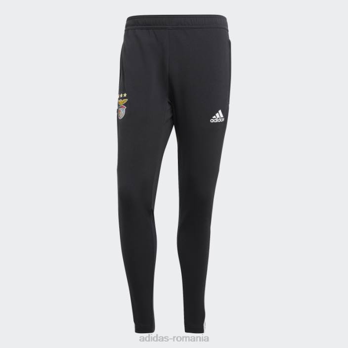 Adidas pantaloni de antrenament benfica condivo negri eleganti bărbați negru 2JBN14114