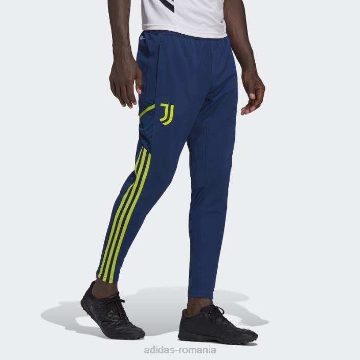 Adidas pantaloni de antrenament juventus condivo 22 albastru misterios bărbați mister albastru/slime 2JBN14099