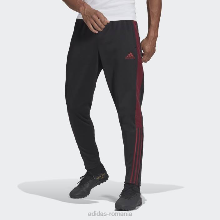 Adidas pantaloni de sport tiro negri adidas bărbați negru 2JBN14832