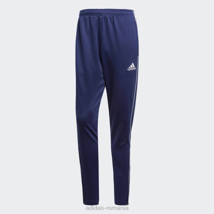 Adidas pantaloni de trening core 18 albastru închis bărbați albastru închis/alb 2JBN14570