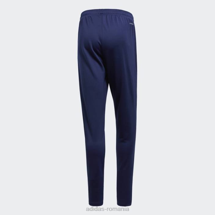 Adidas pantaloni de trening core 18 albastru închis bărbați albastru închis/alb 2JBN14570