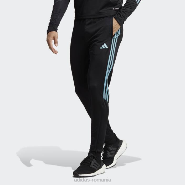Adidas pantaloni de trening de antrenament club tiro 23 albastru bărbați negru/albastru 2JBN13135