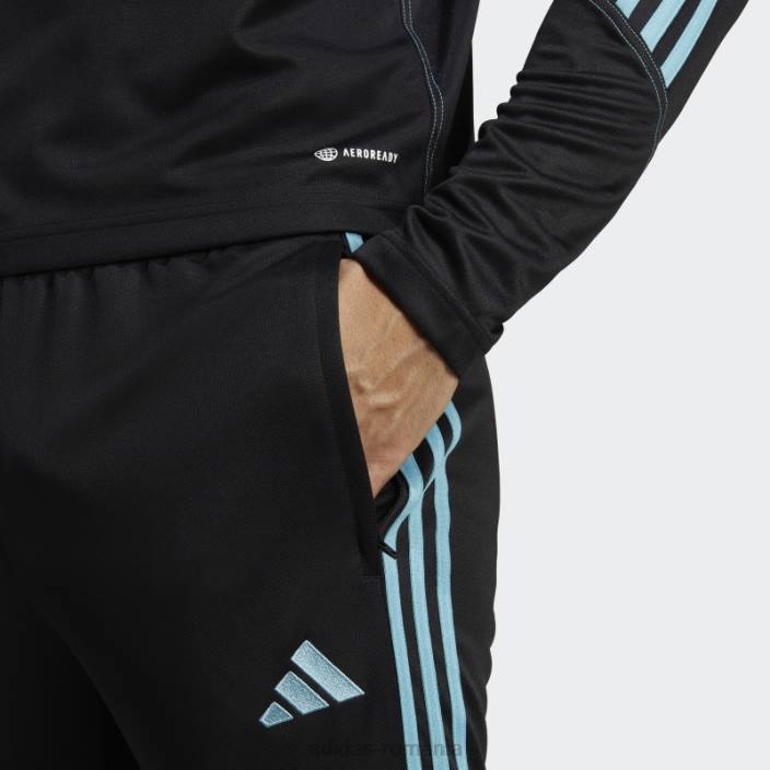 Adidas pantaloni de trening de antrenament club tiro 23 albastru bărbați negru/albastru 2JBN13135