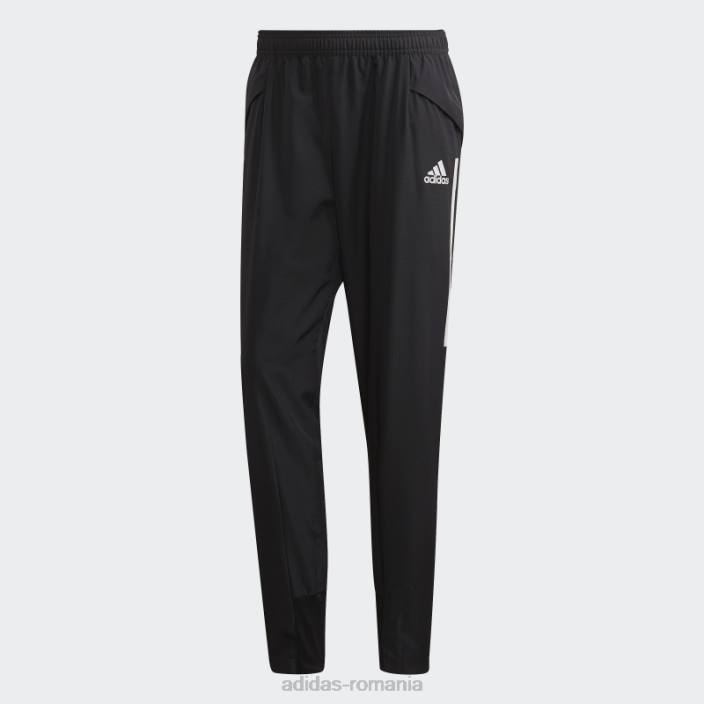 Adidas pantaloni de trening de prezentare condivo 20 negri bărbați alb negru 2JBN14873