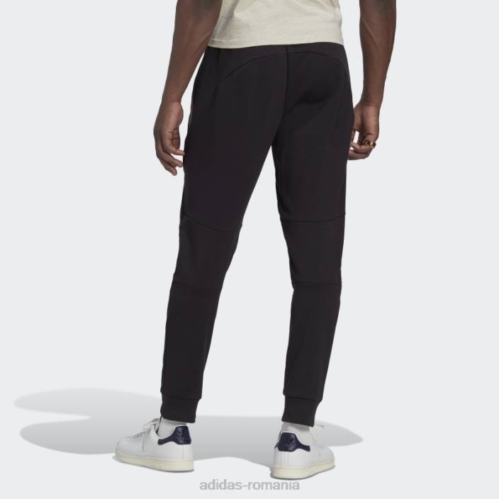 Adidas pantaloni de trening de voiaj real madrid negru bărbați negru/violet 2JBN13646