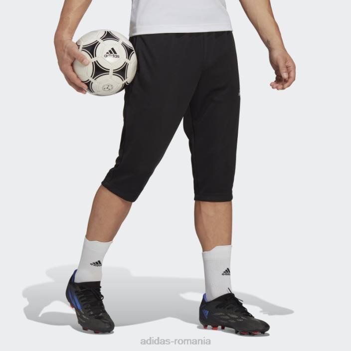Adidas pantaloni de trening entrada 22 3/4 negru adidas bărbați negru 2JBN13200
