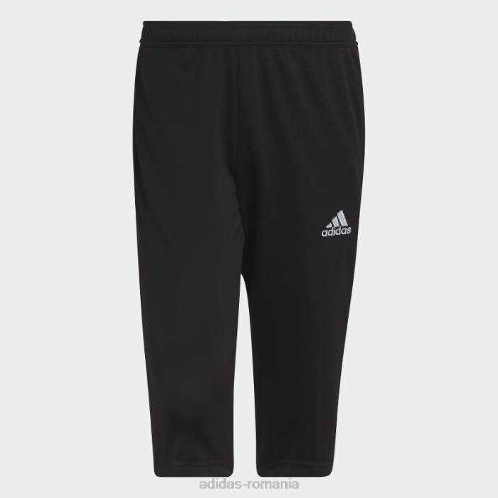 Adidas pantaloni de trening entrada 22 3/4 negru adidas bărbați negru 2JBN13200