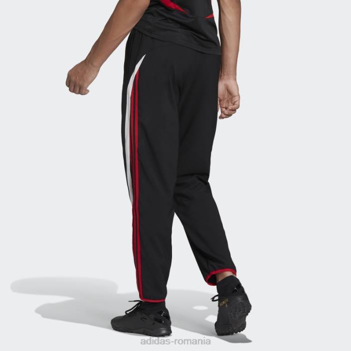 Adidas pantaloni de trening țesuți manchester united teamgeist negru adidas bărbați negru 2JBN15300