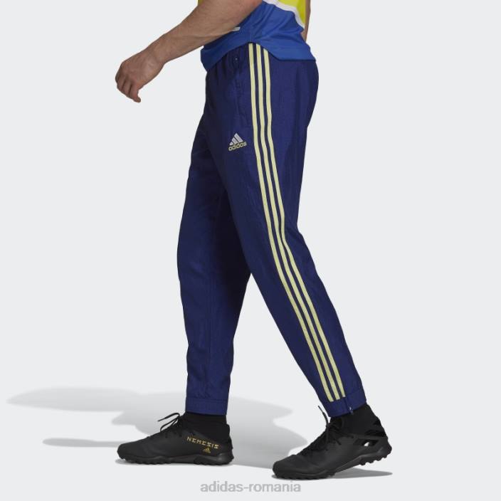 Adidas pantaloni de trening țesut cu iconițele juventus albastre victorie bărbați albastru victorie 2JBN15136