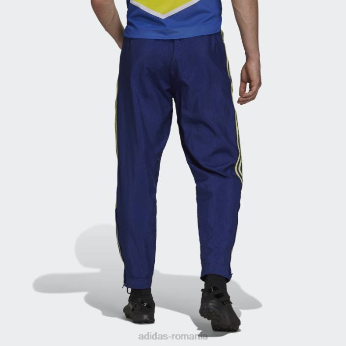 Adidas pantaloni de trening țesut cu iconițele juventus albastre victorie bărbați albastru victorie 2JBN15136