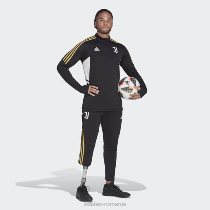 Adidas pantaloni de trening juventus condivo 22 negru bărbați alb negru 2JBN13795