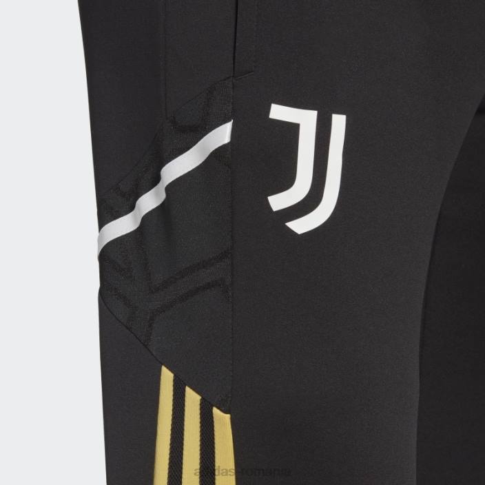 Adidas pantaloni de trening juventus condivo 22 negru bărbați alb negru 2JBN13795