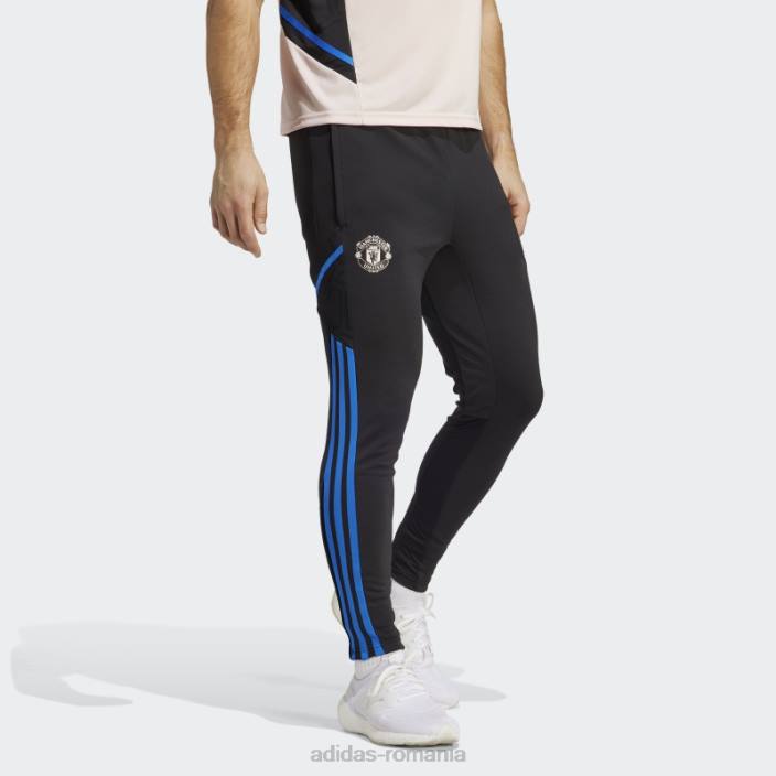 Adidas pantaloni de trening manchester united condivo 22 de antrenament strălucire albastru elegant bărbați negru/albastru strălucitor 2JBN13149